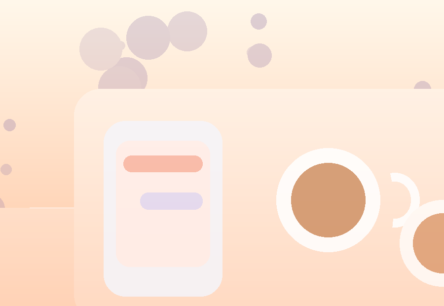 下班后的咖啡和手机